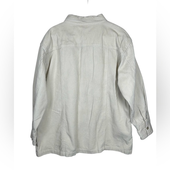 Able Joan Corduroy Chore Shacket. Cream. Relaxed Fit. Size XL. Garden Girl. - Picture 2 of 10
